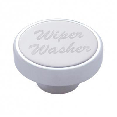 "Wiper / Washer" Dash Knob with Stainless Plaque