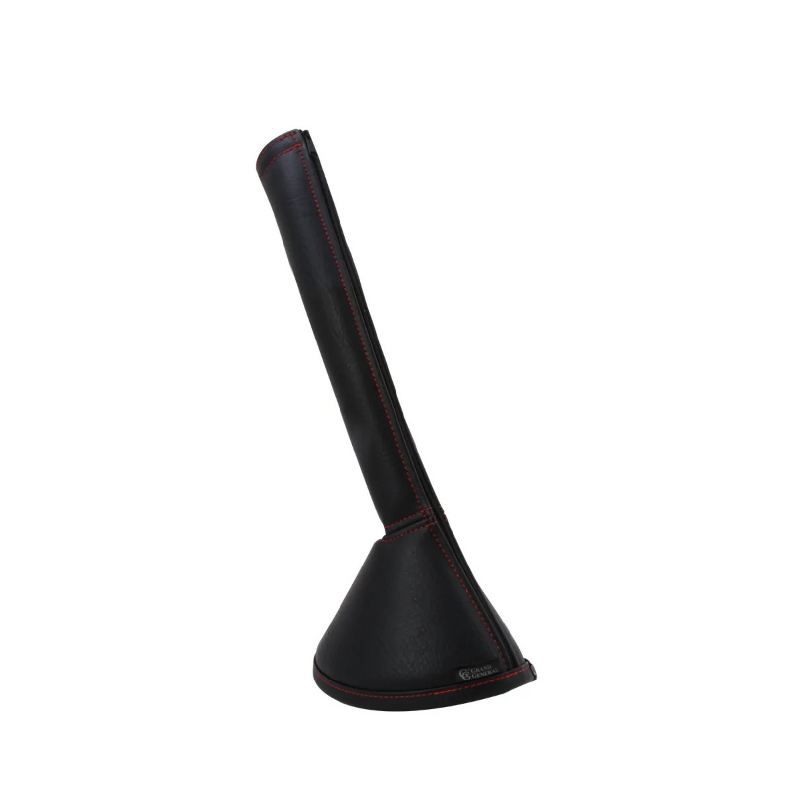 17 Inch Gear Shift Boot Cover | Matte Black with Red Stitching | Grand General