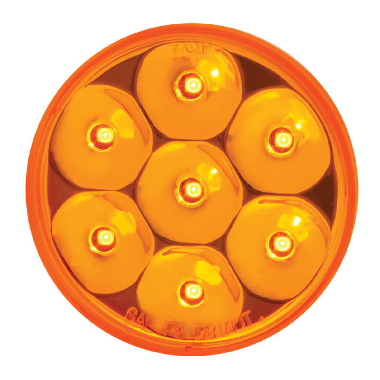 Low Profile Pearl Marker | Sealed Amber Lens | 2.5" | Grand General