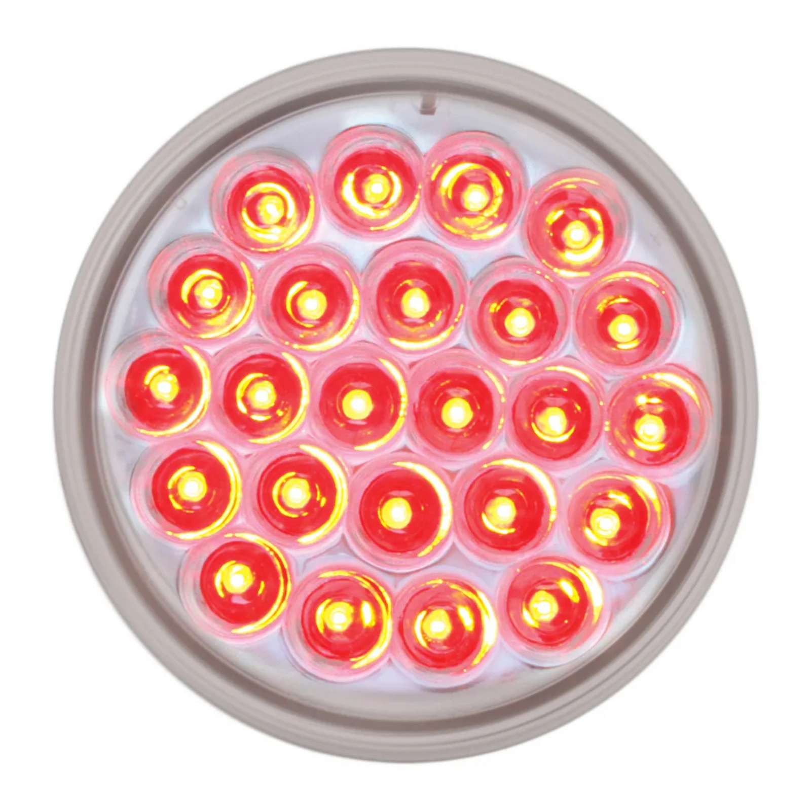 Pearl LED Sealed Light | 4" | Red/Clear | Grand General