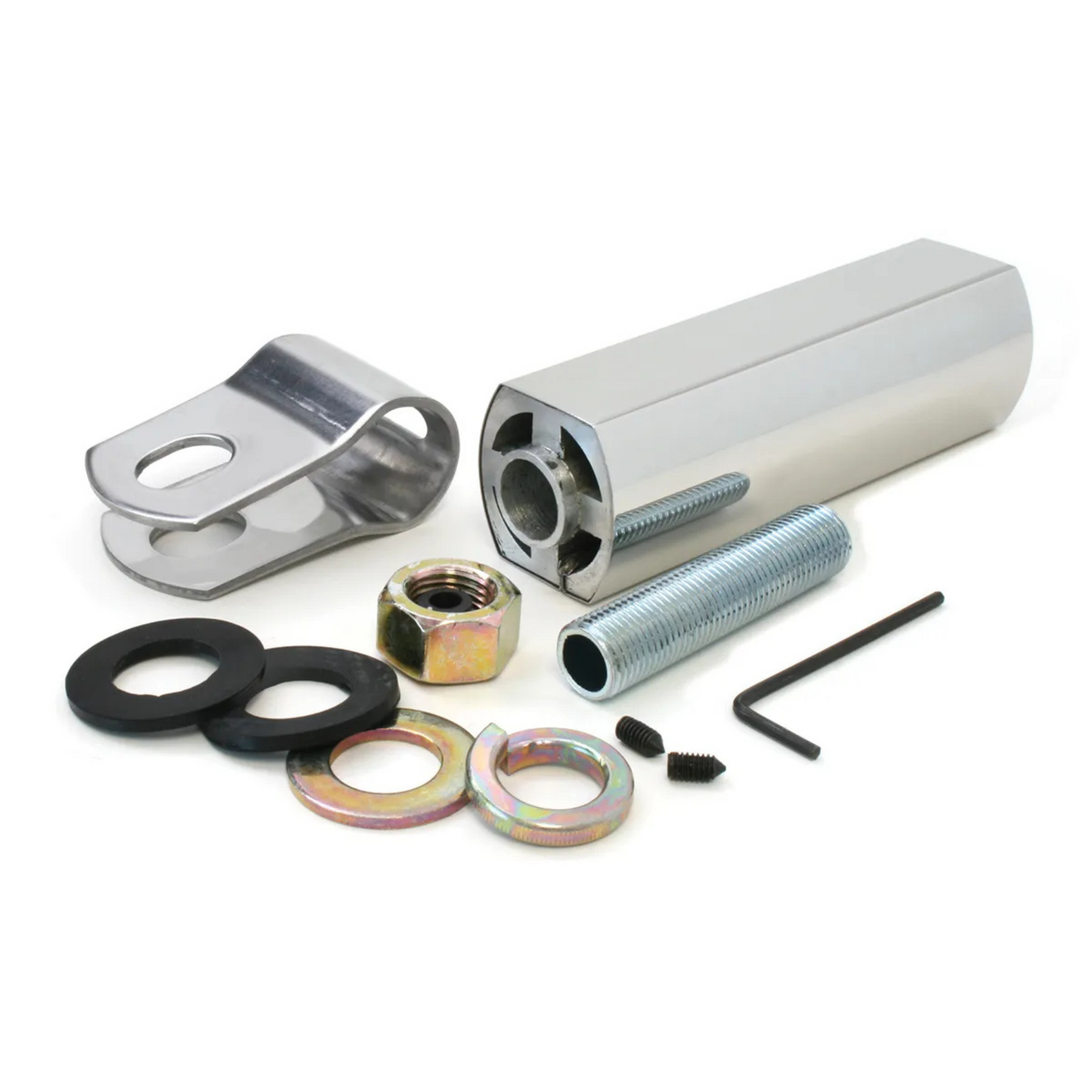 Pedestal Light Extension Kit with Mirror Clip | Chrome Plated | Grand General