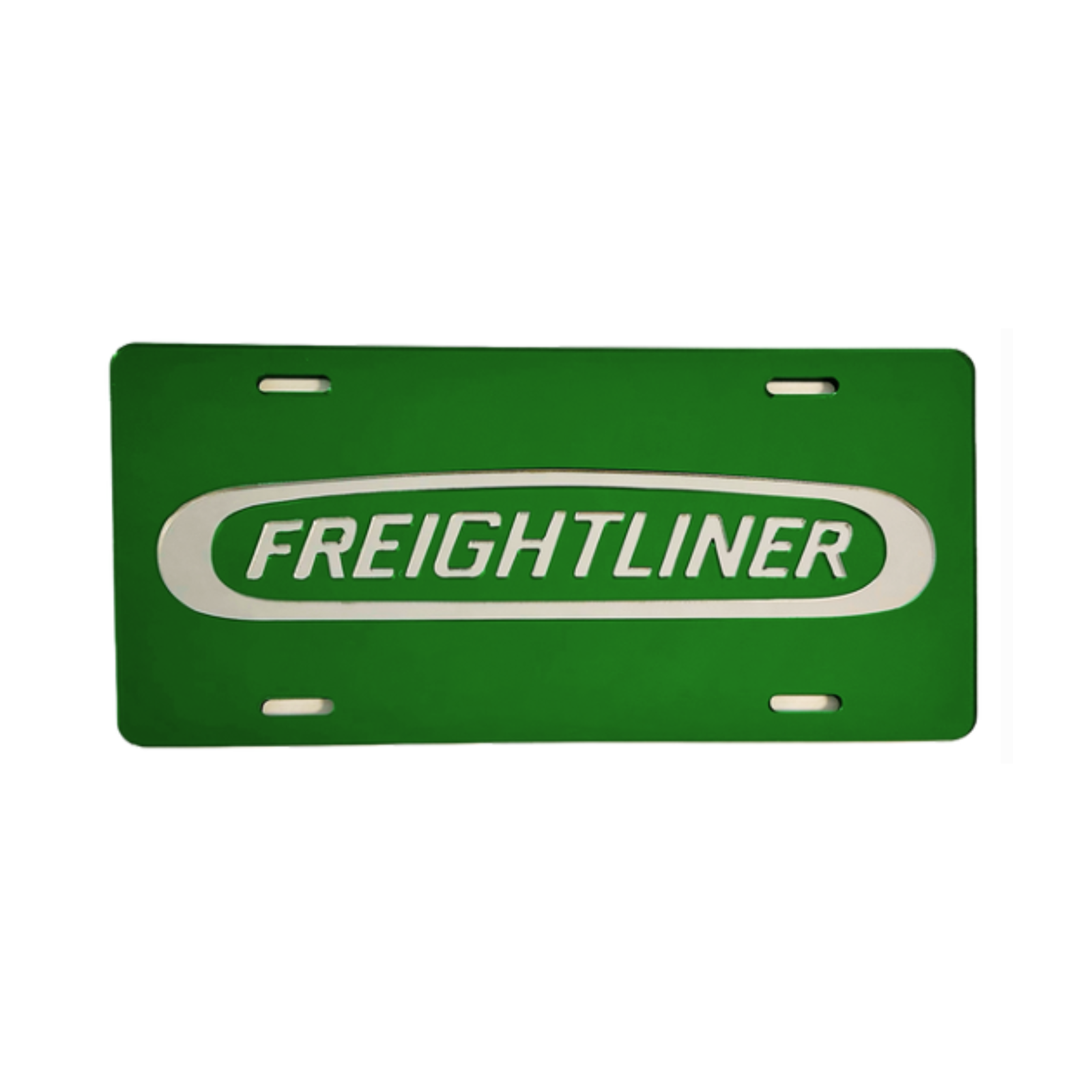 Freightliner Acrylic Vanity Plate Laser Cut Colored Mirror Finish | Green | GS