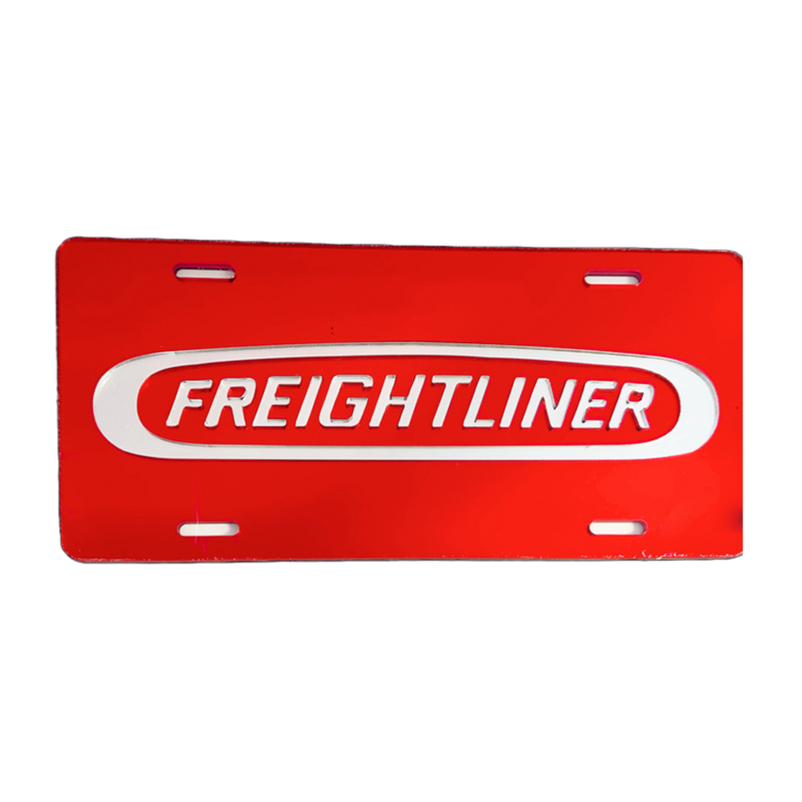 Freightliner Acrylic Vanity Plate Laser Cut Colored Mirror Finish | Red Chrome | GS