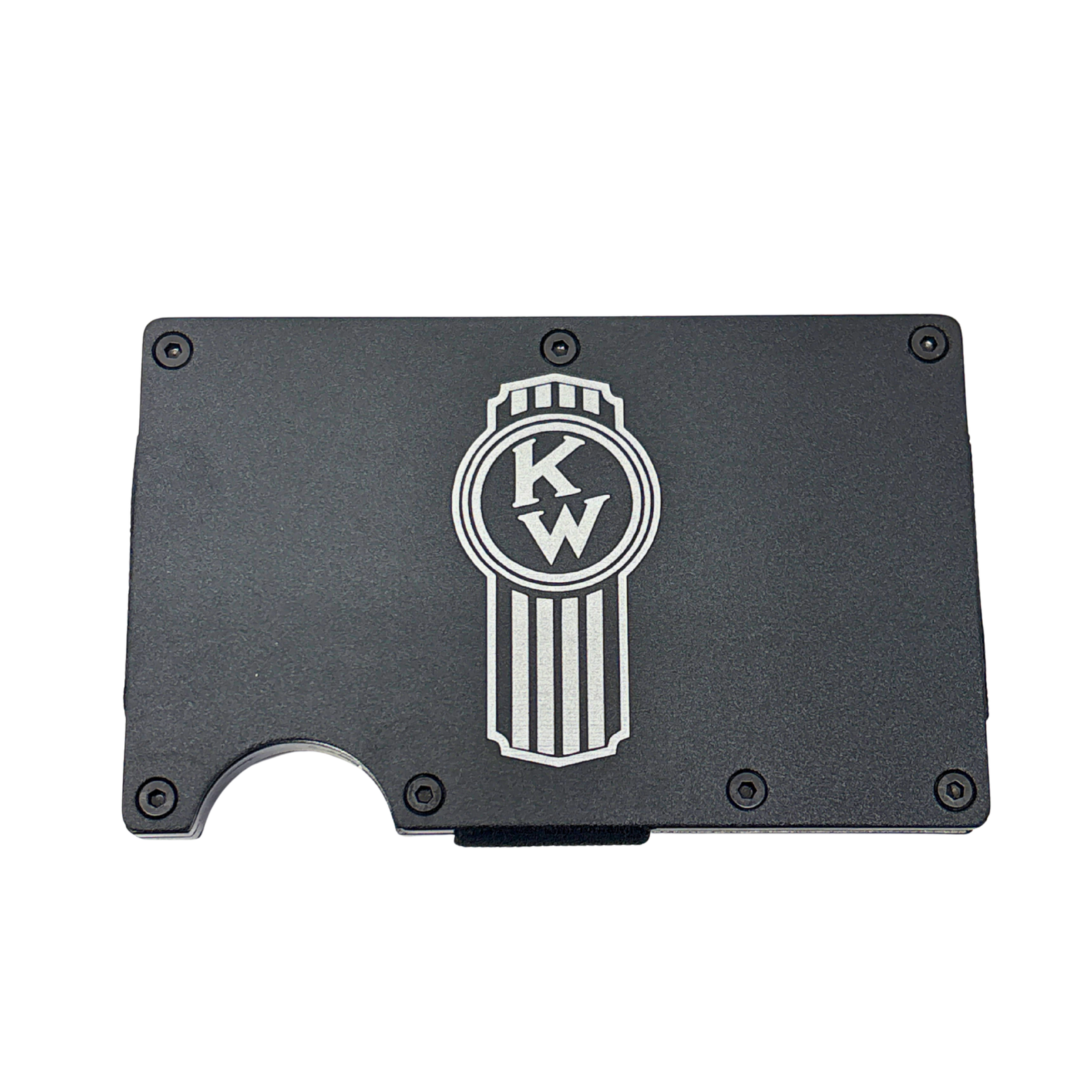 Kenworth RFID Blocking Money Clip Wallet | Black Vintage Logo | GS