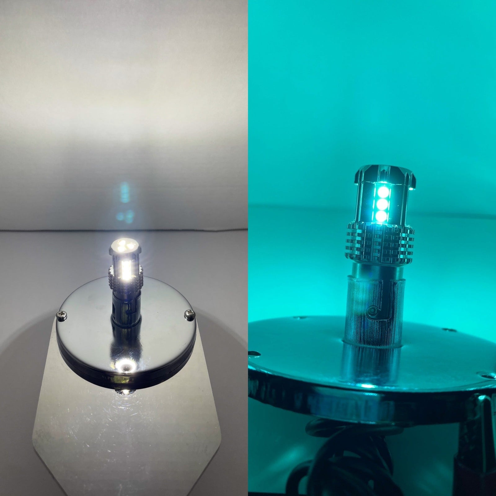 3157 Dual Color LED Bulb White Cyan | JML Kustoms