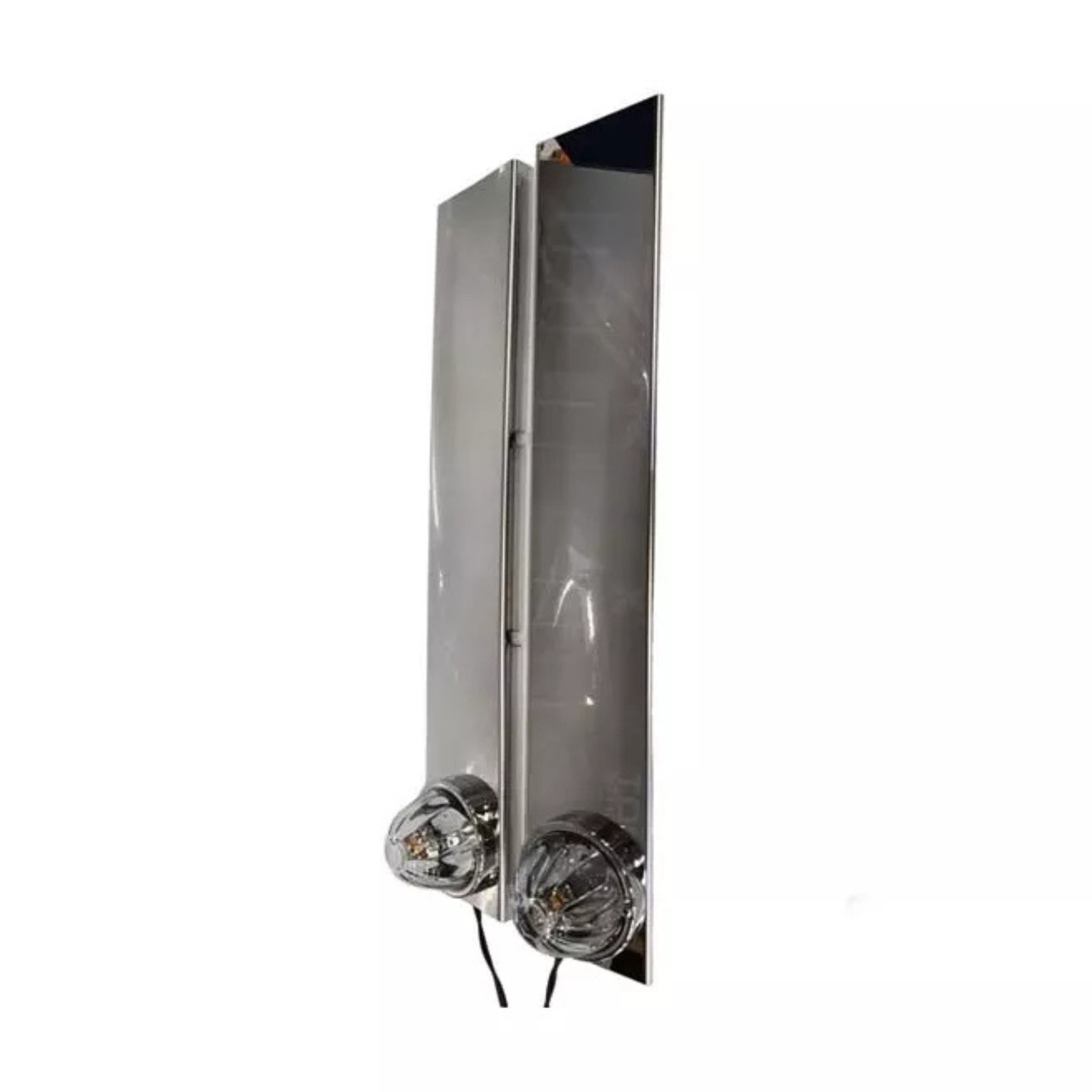 Rear Square Peterbilt 15 Inch Air Cleaner Bracket with Watermelon Cut-Out | JML Kustoms