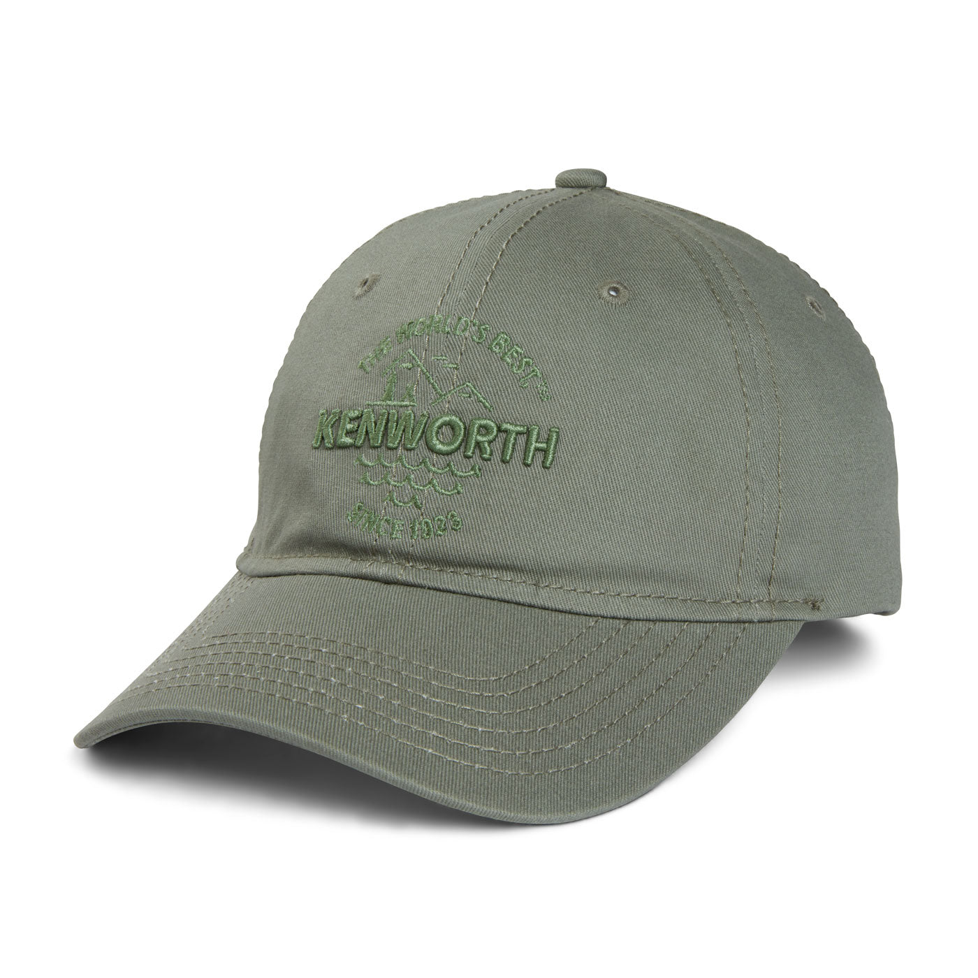 Kenworth Snap Back Hat Embossed Khaki