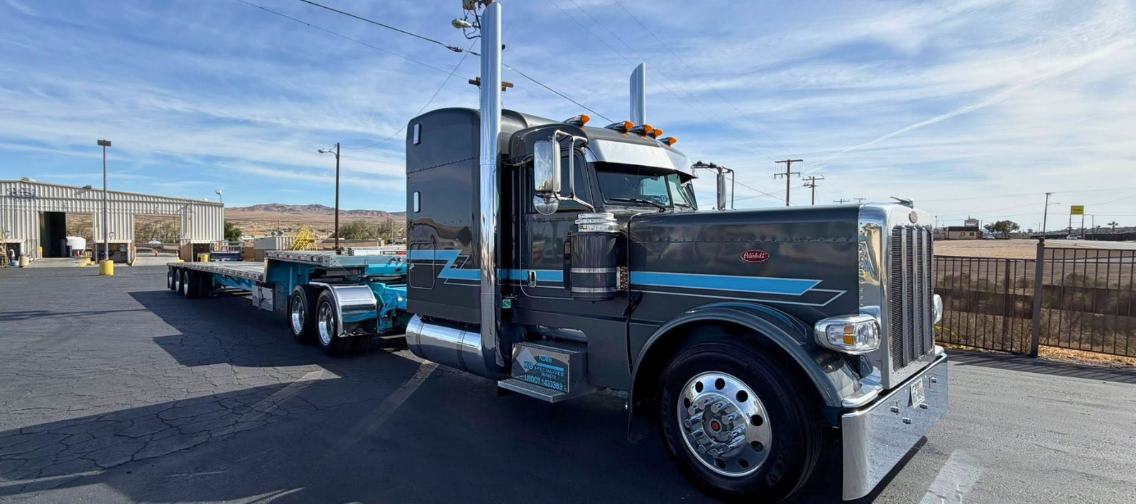 Peterbilt 389 semi truck.