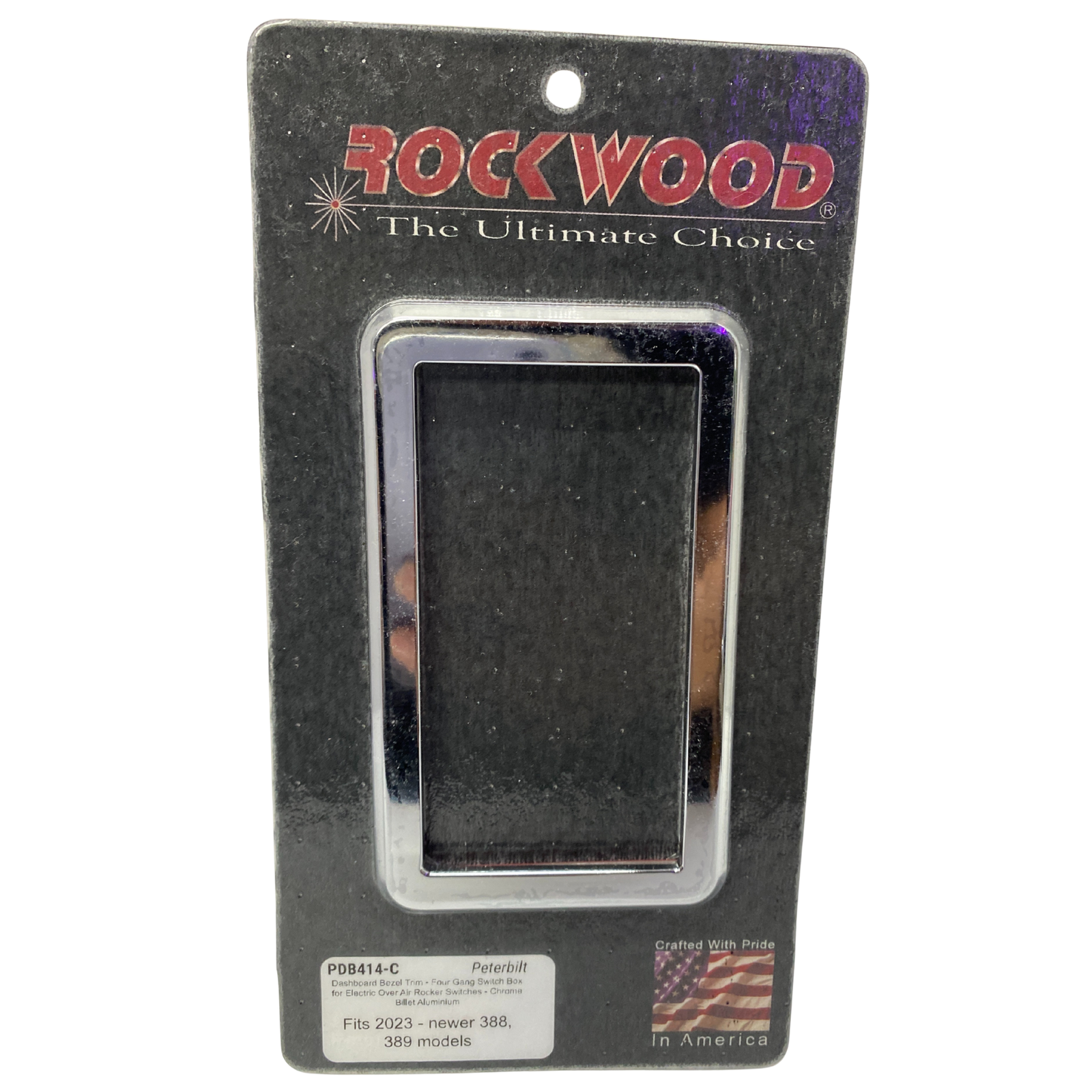 2023 Switch Trim | Chrome Plated Billet Aluminum Four Gang Switch Panel | Rockwood