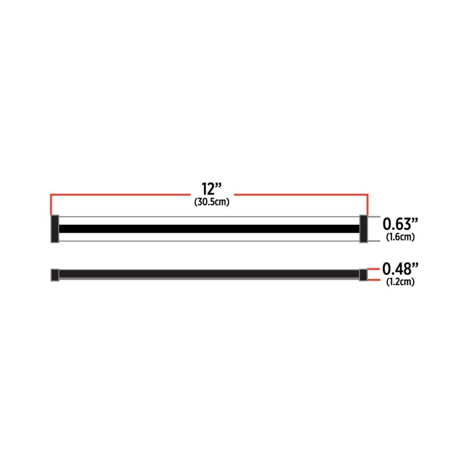 12″ Clear Purple Auxiliary Glow Strip LED Light | 60 Diodes | Trux Accessories