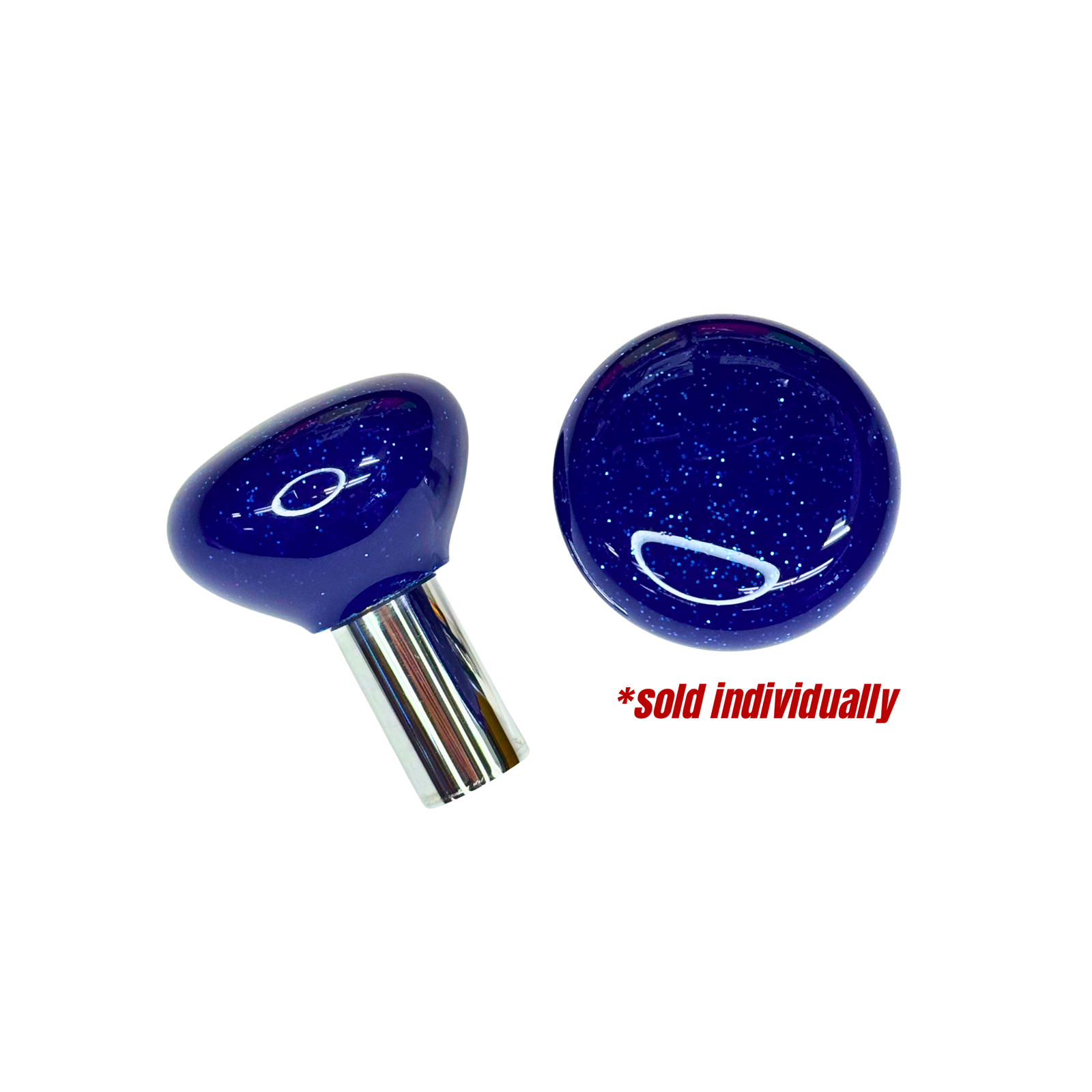 Brake Knob NOS_Glitter Blue Twisted Shifterz