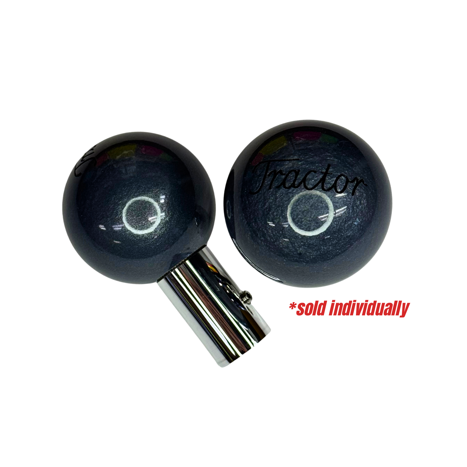 Brake Knob | Pearl Engraved "Tractor" V1 Carbon Graphite Gloss Black | Twisted Shifterz