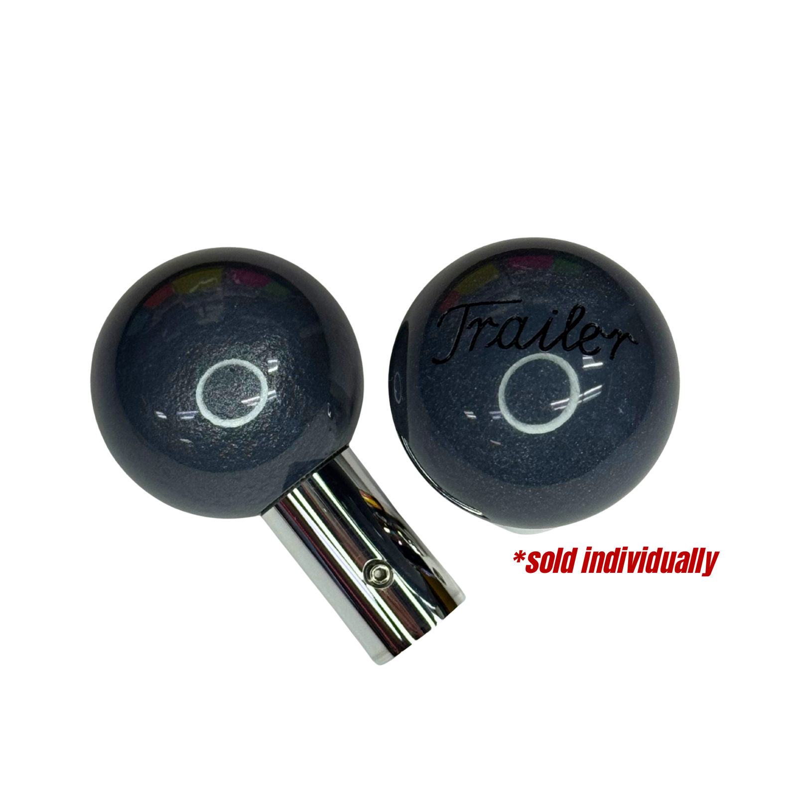 Brake Knob Pearl Engraved Trailer V1Carbon Graphite Gloss - Twisted Shifterz