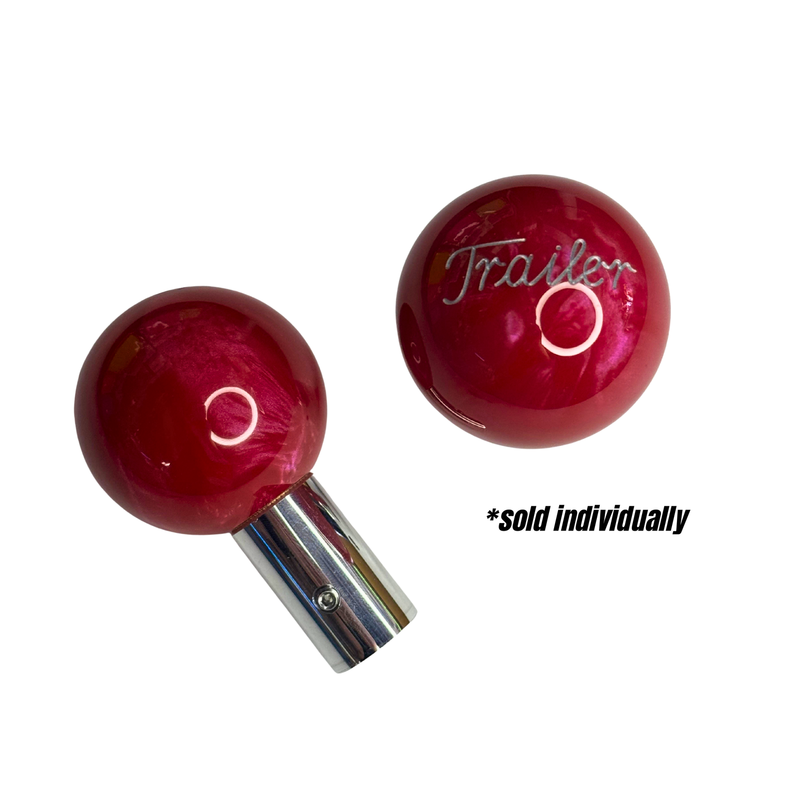 Brake Knob Pearl Engraved Trailer V1 Red Twisted Shifterz