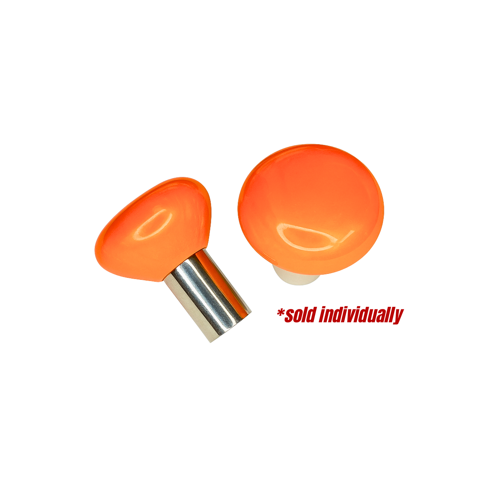 Pearl Nostalgic Style Brake Knob in Neon Pearl Orange | Twisted Shifterz