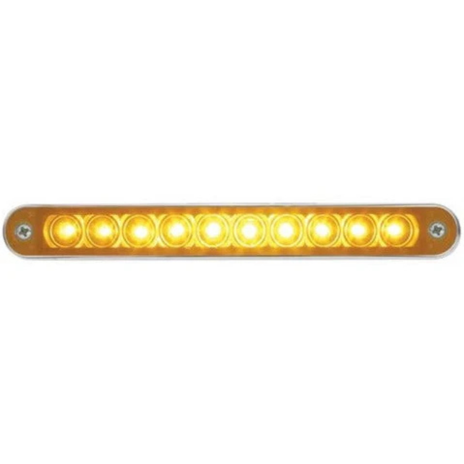 10 LED 6-1/2" Turn Signal Light Bar | Amber Lens Amber LED | United Pacific