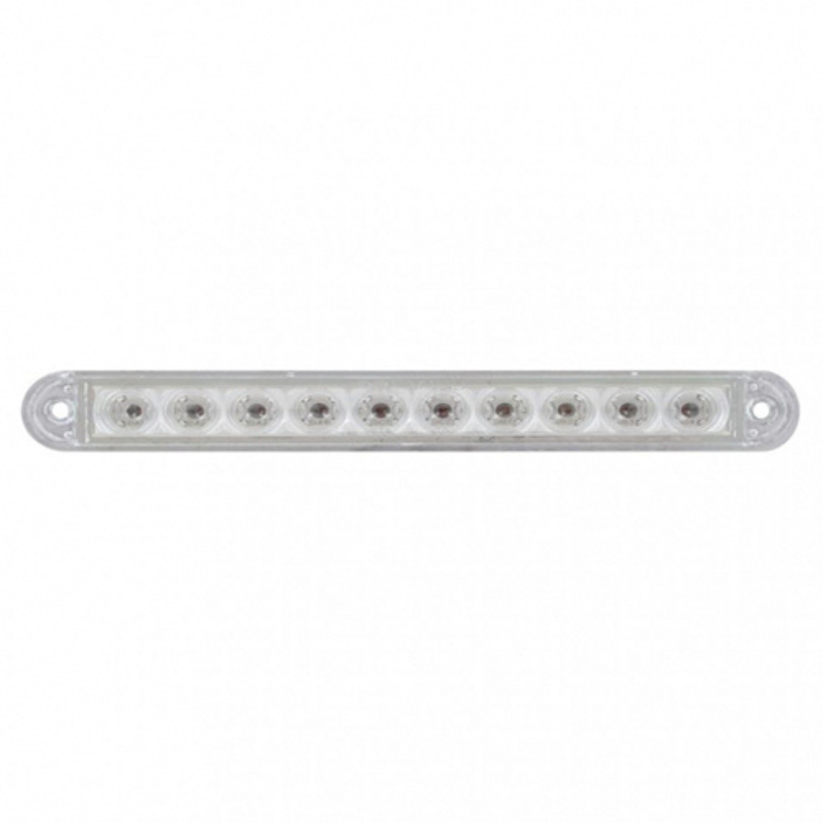 10 LED 6-1/2" Turn Signal Light Bar | Amber LED | Clear Lens | United Pacific