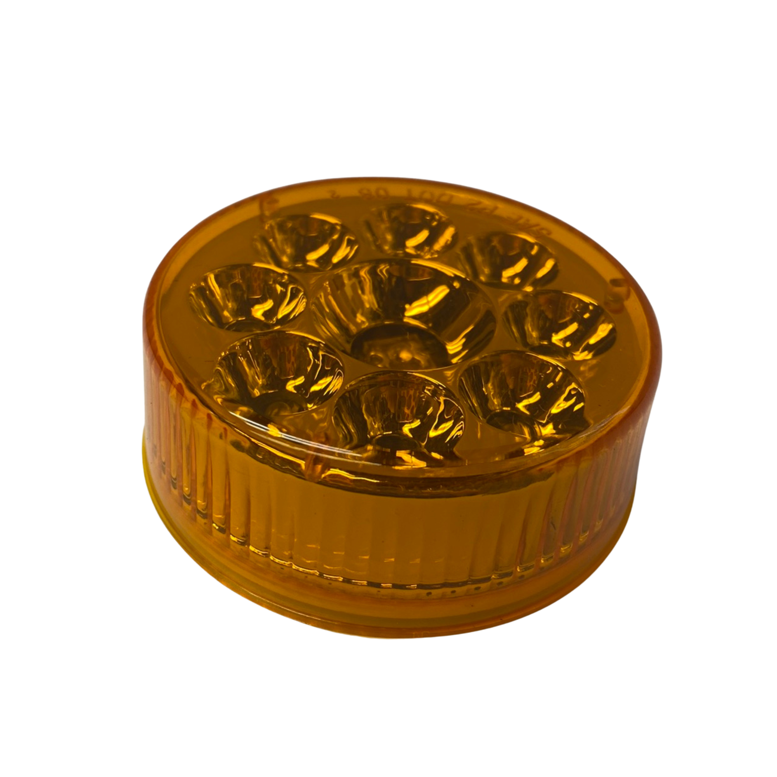2 1/2 Inch Round Reflector Light | Amber | United Pacific