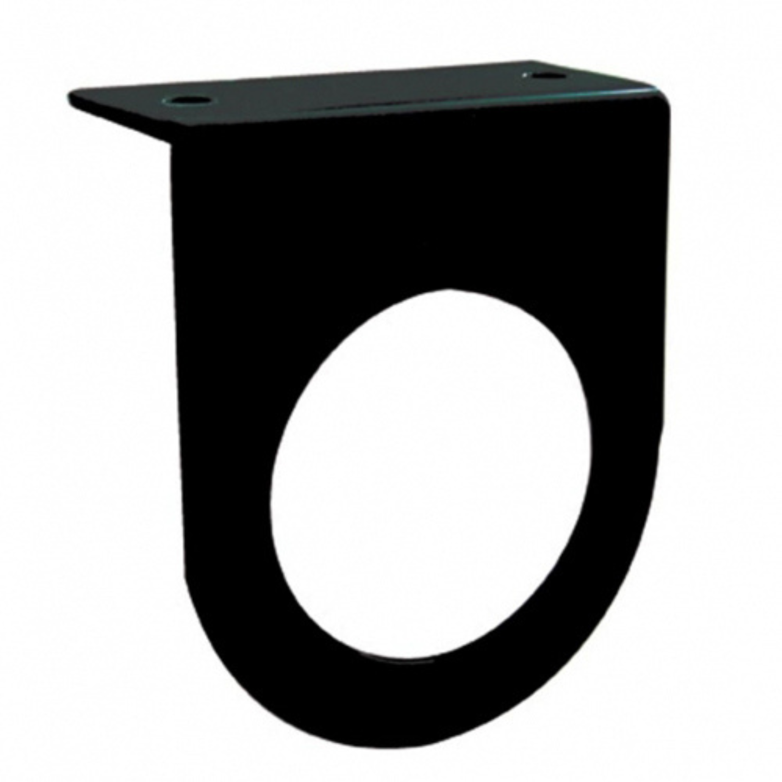 2-1/2" Black Light Bracket with Flange | 1 Hole | Stainless Steel | United Pacific