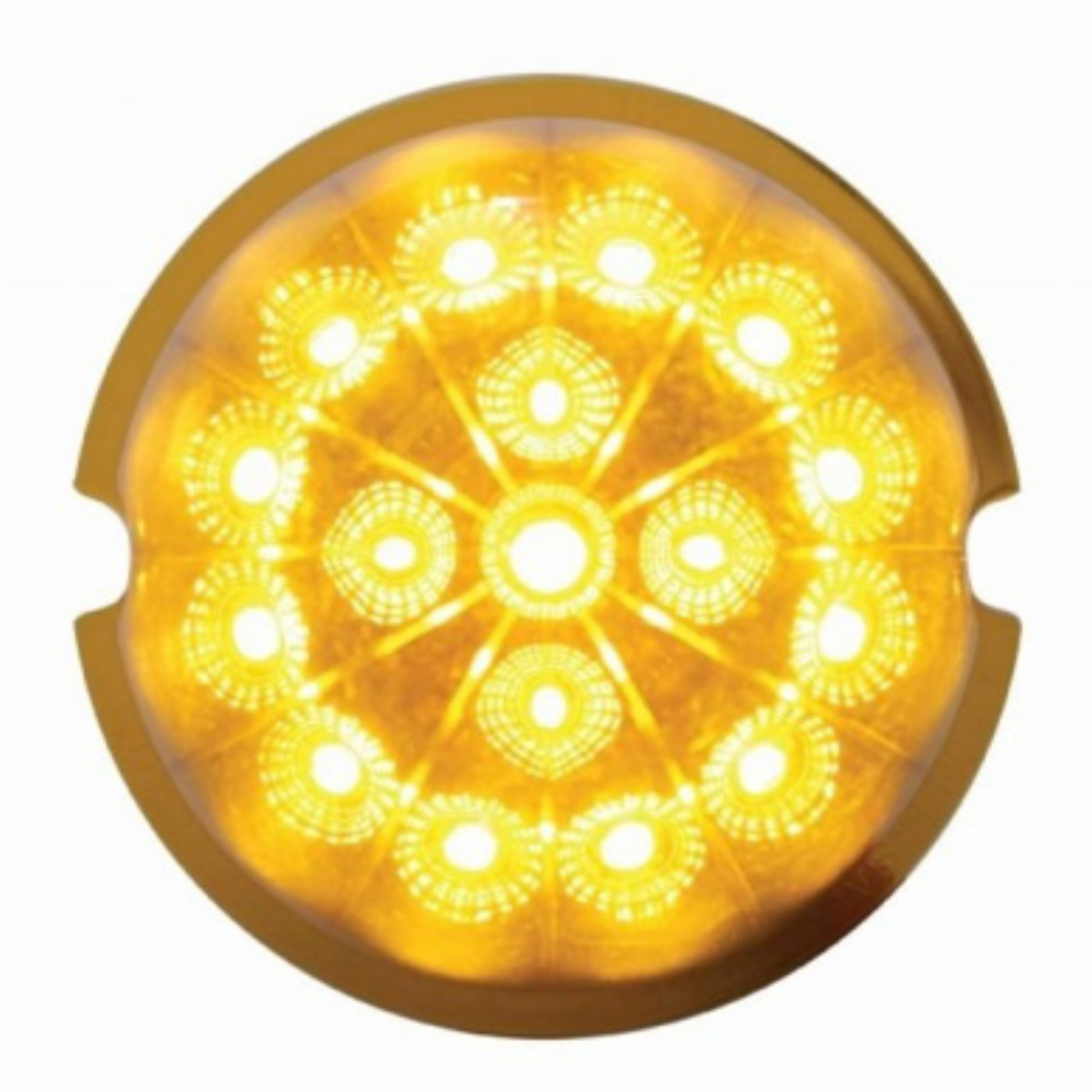 2-Wire Watermelon Reflector Cab Light | Amber LED | United Pacific