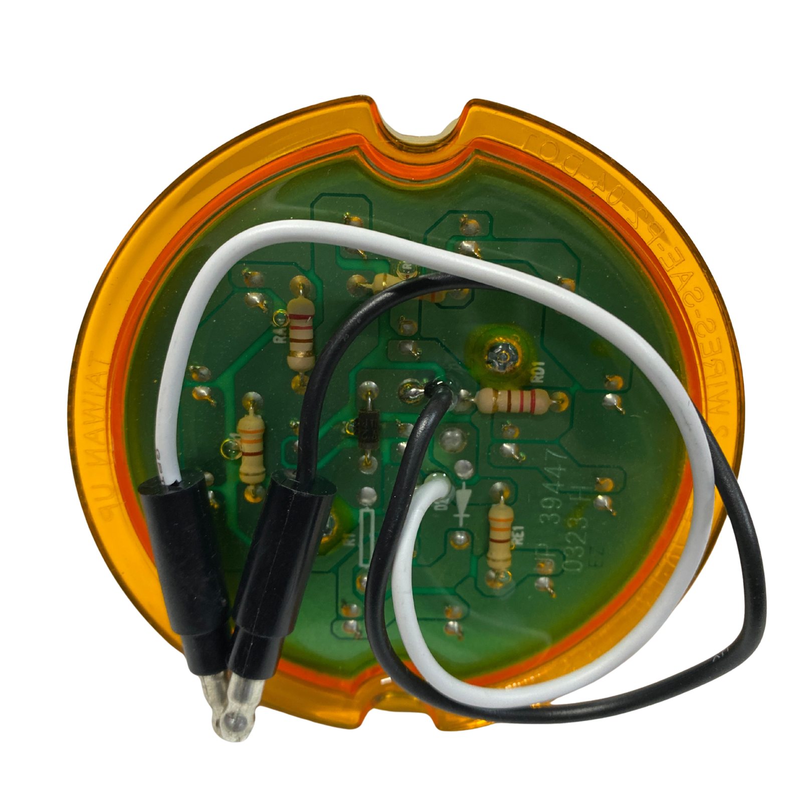 2-Wire Watermelon Reflector Cab Light | Amber LED | United Pacific
