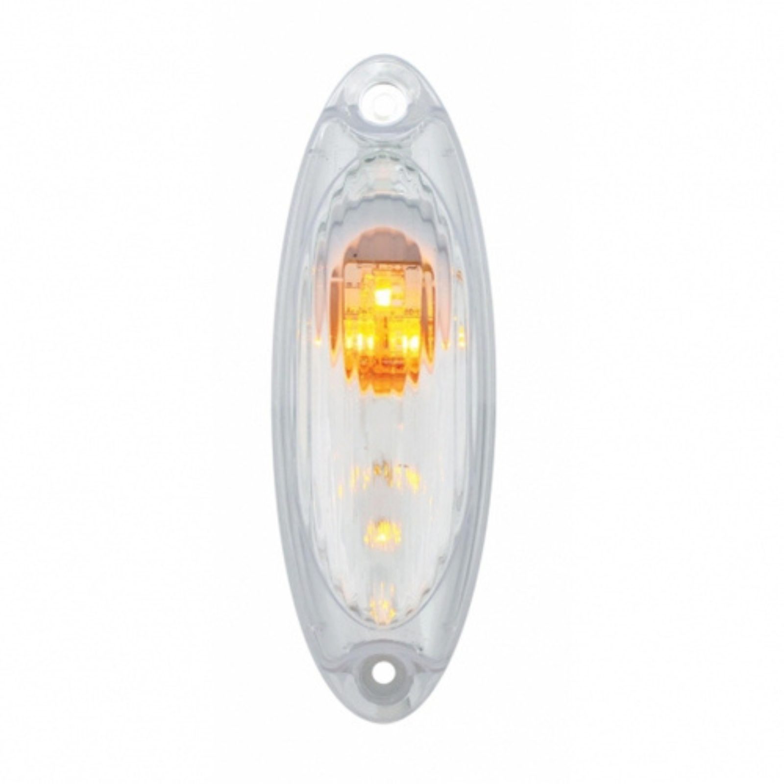 3 Amber LED Reflector Cab Light | Freightliner Cascadia | Clear Lens | United Pacific