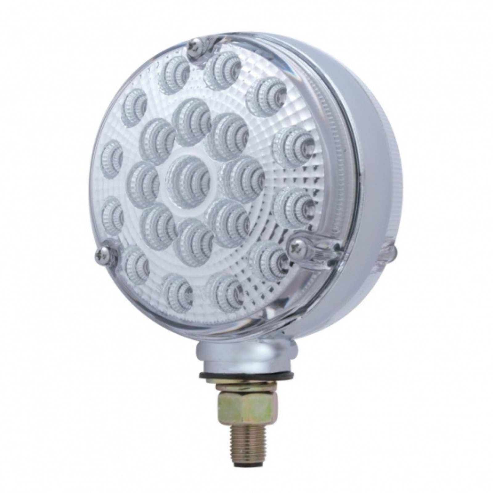 42 LED Reflector Double Face Turn Signal Light | Clear Lens | Chrome Housing | United Pacific