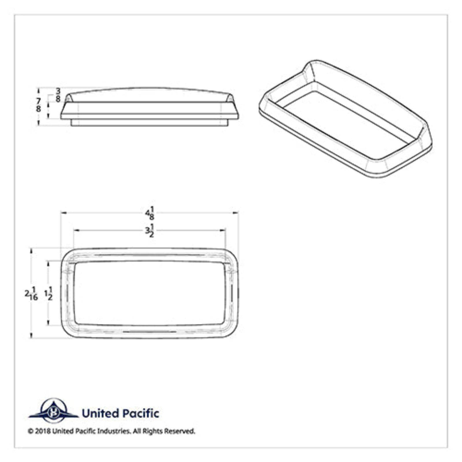 Chrome Center Dash Instrument Bezel with Visor for Peterbilt | United Pacific