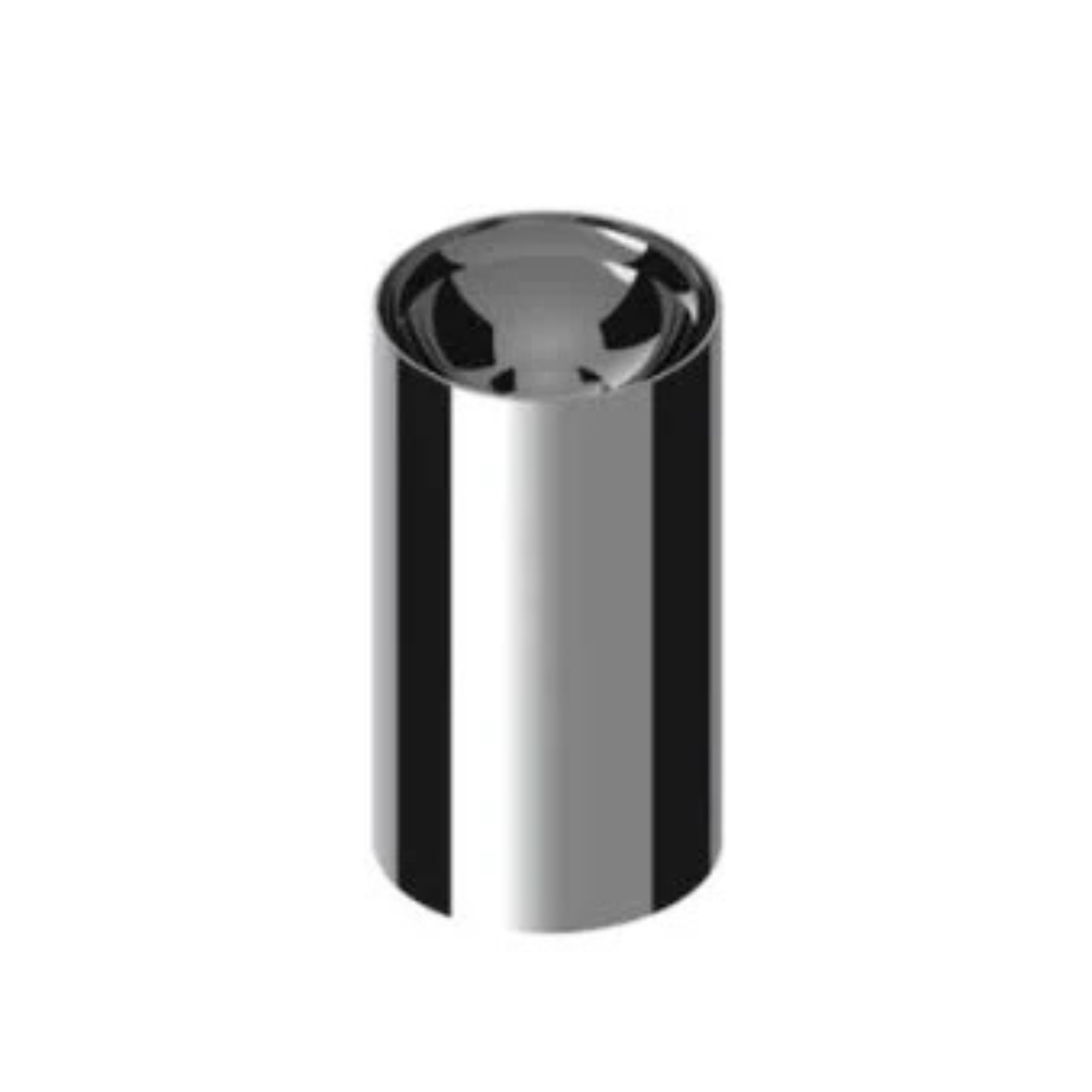 3-3/4 Inch Chrome Concave Top Thread-On Lug Nut Cover | 33 mm Base | United Pacific