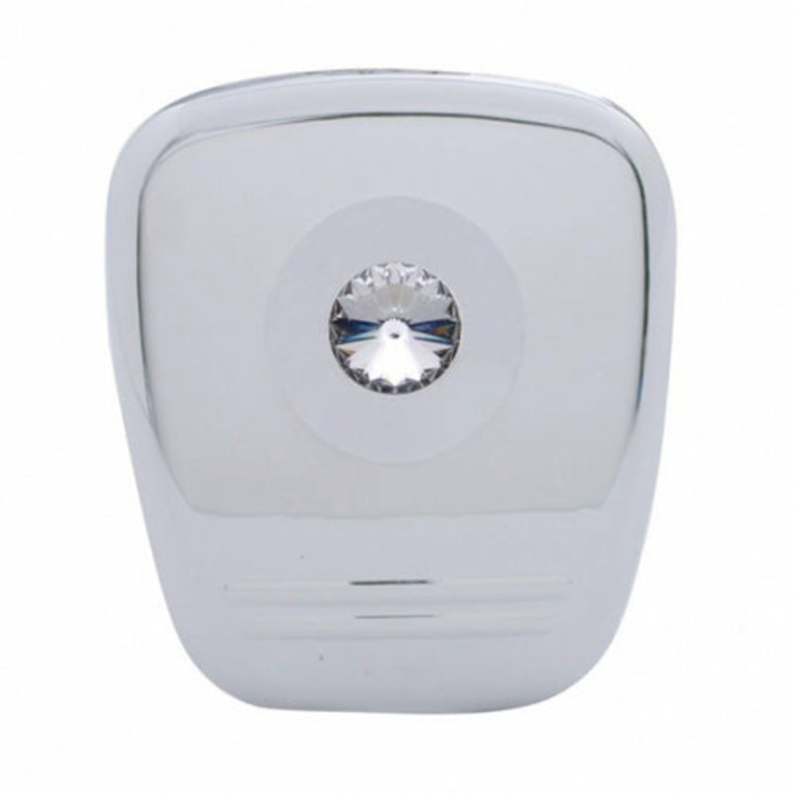 Chrome Diagnostic Plug Cover with Clear Crystal for Peterbilt | United Pacific