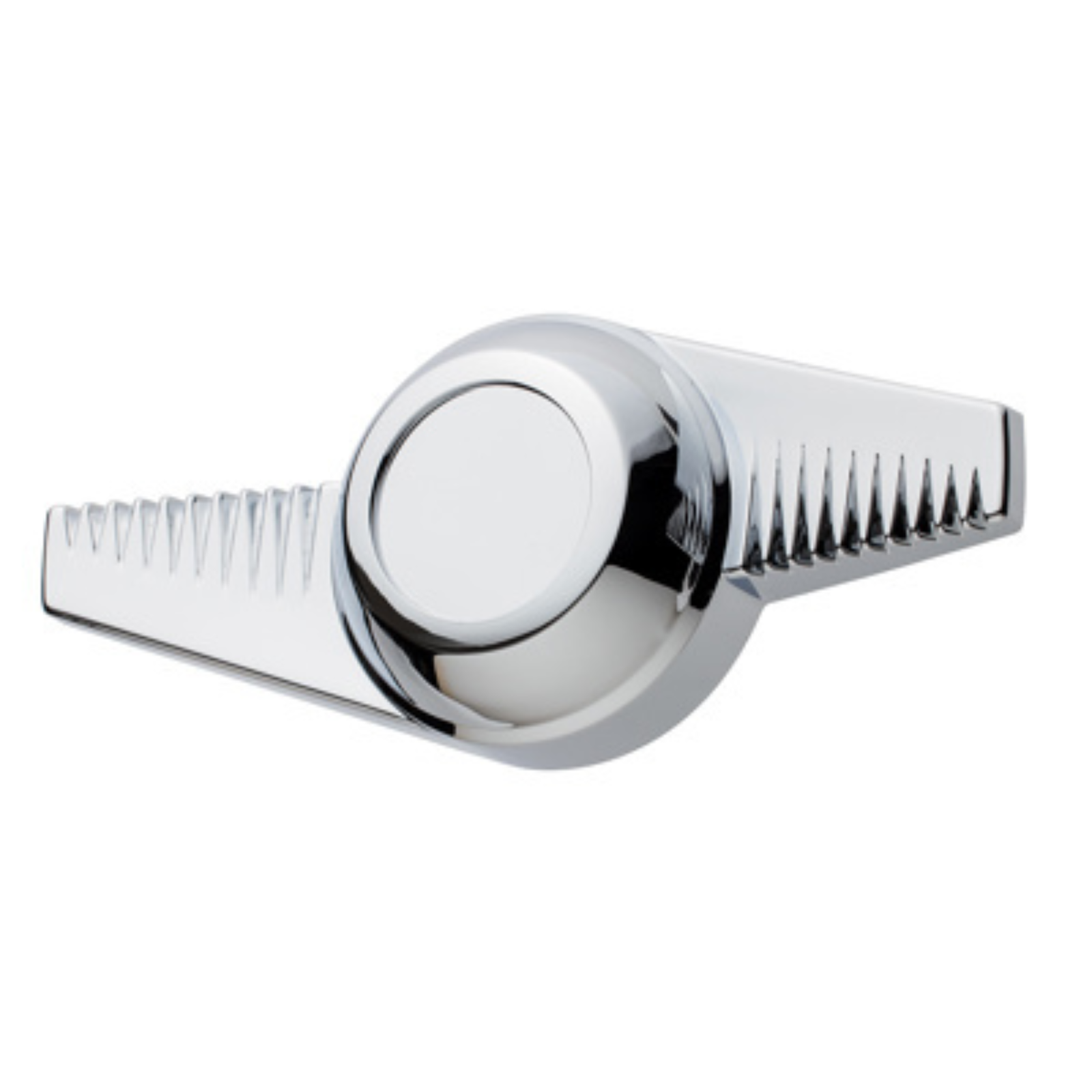 Chrome Plastic 2-Bar Groovy Hubcap Spinner | California Style | United Pacific