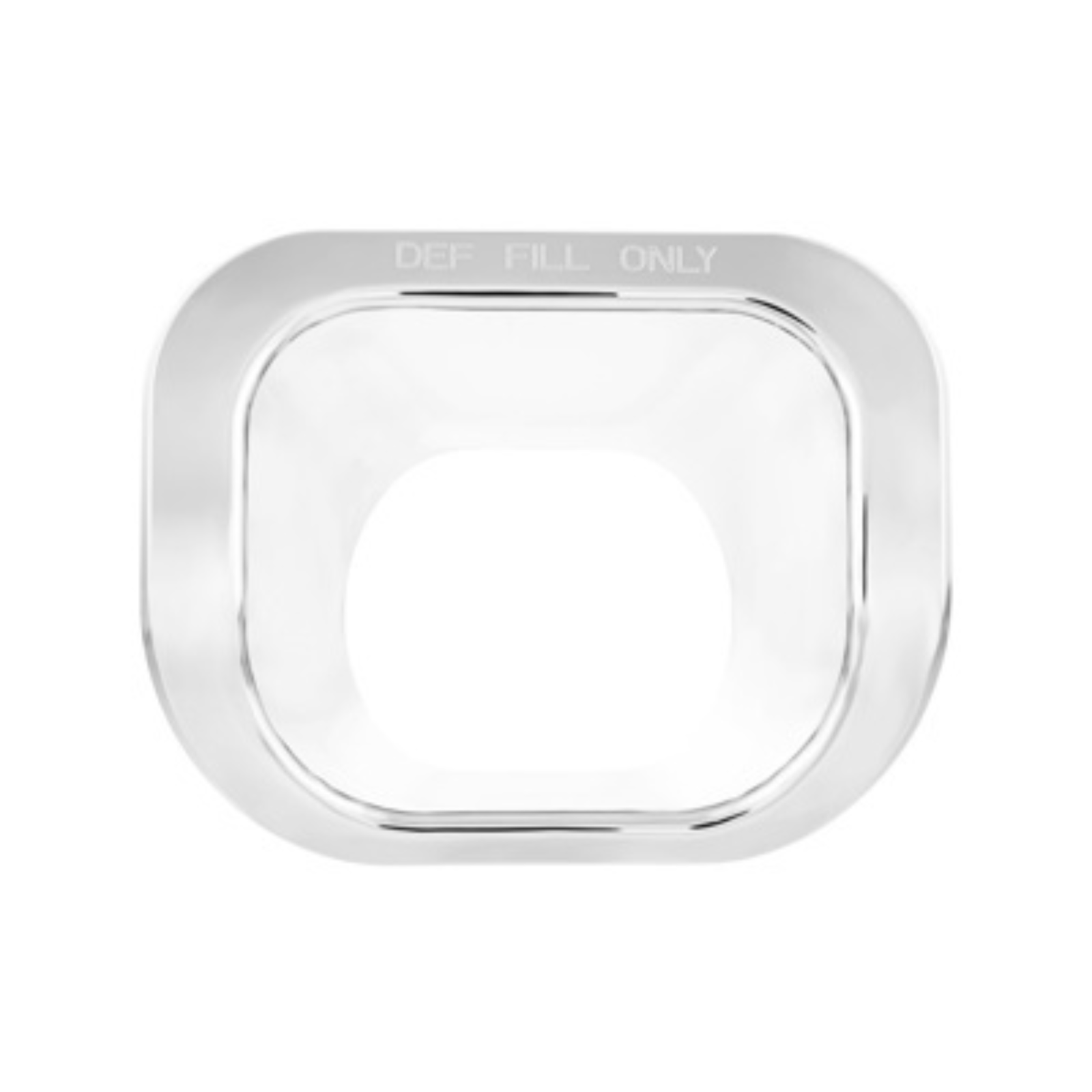 Chrome Plastic DEF Filler Trim | Fits 2012–2021 Peterbilt 579 | For Trucks with Side Fairings | United Pacific