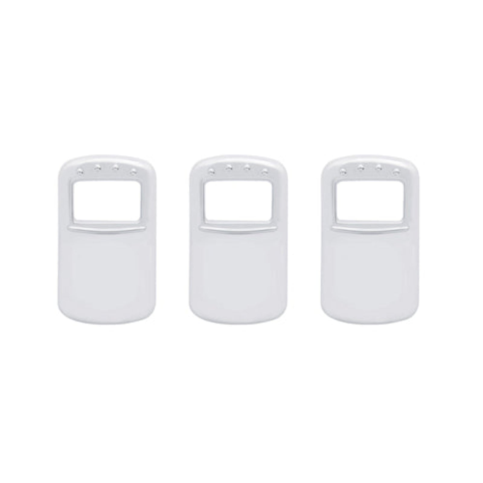 Chrome Rocker Switch Cover Plain for Kenworth and Peterbilt | United Pacific