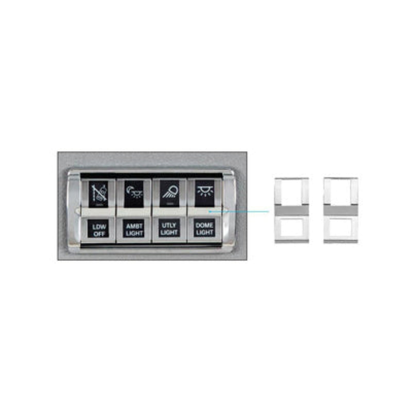 Chrome Switch Covers for 2018–2023 Freightliner Cascadia | United Pacific