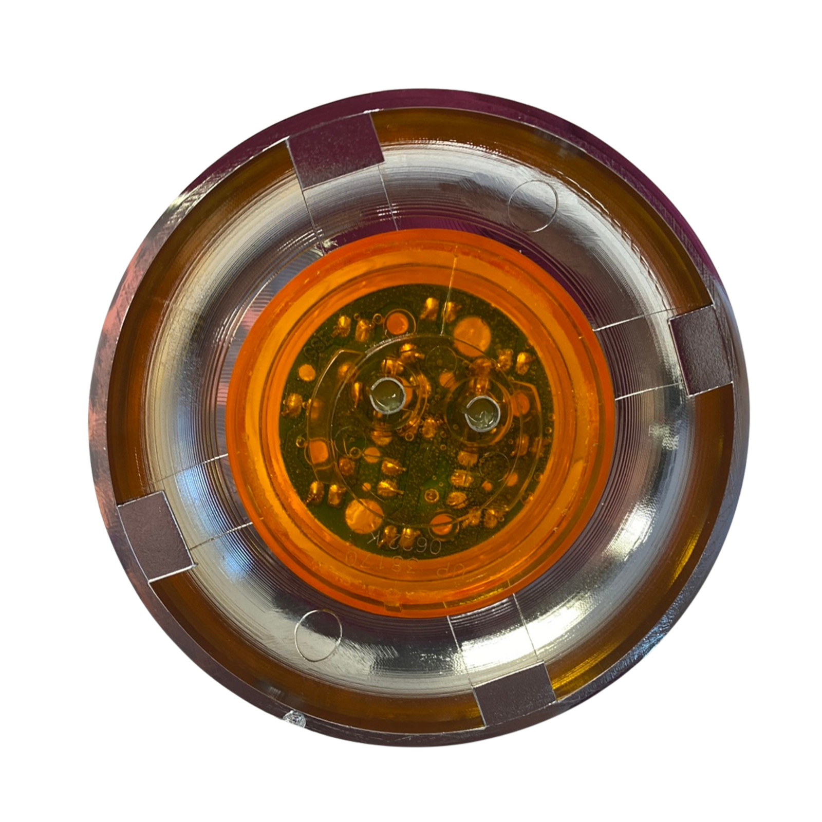 Chrome Twist On Light Bezel | 2 1/2 Inch Round Light | United Pacific