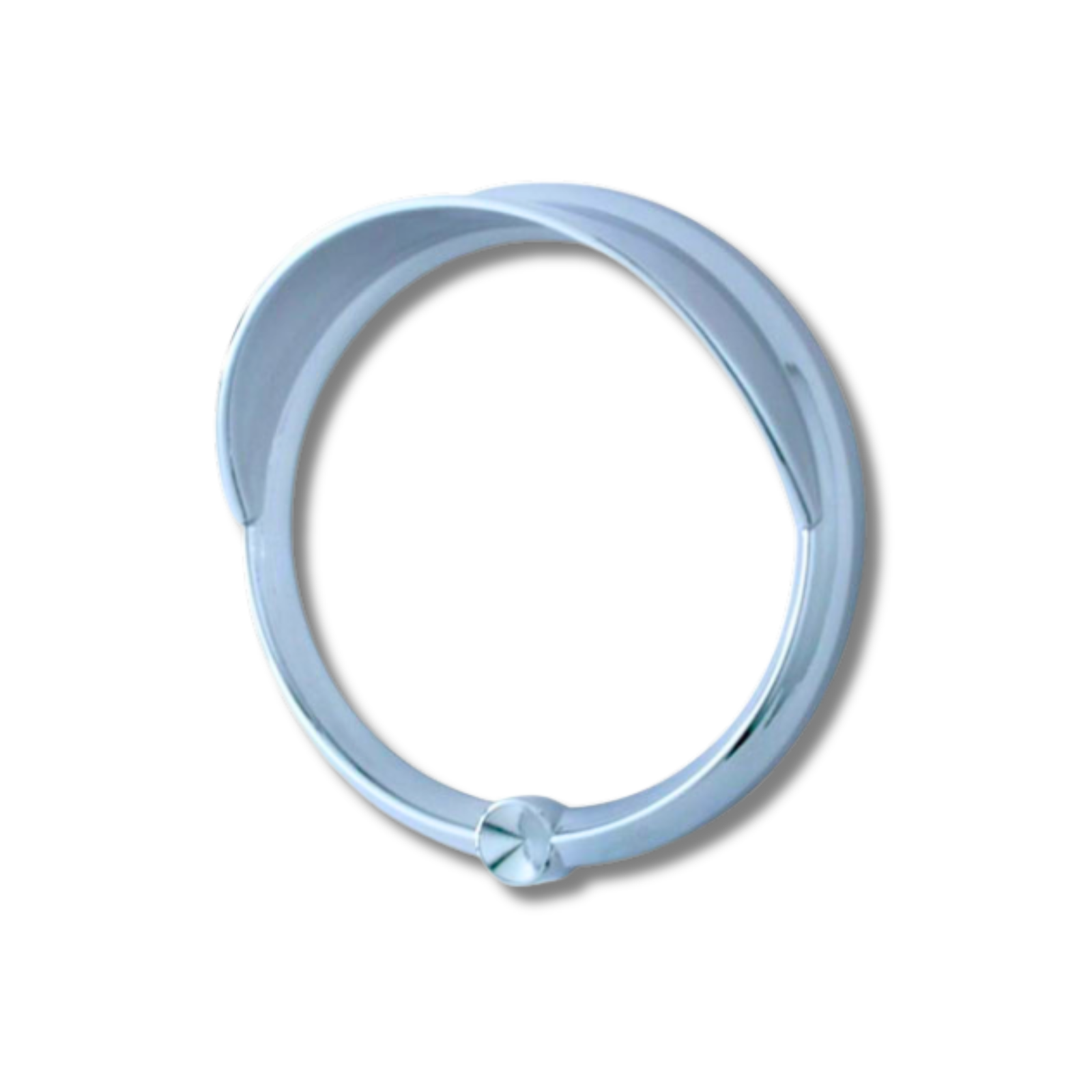Freightliner Speed/Tachometer Gauge Cover with Visor | Indented Chrome | United Pacific