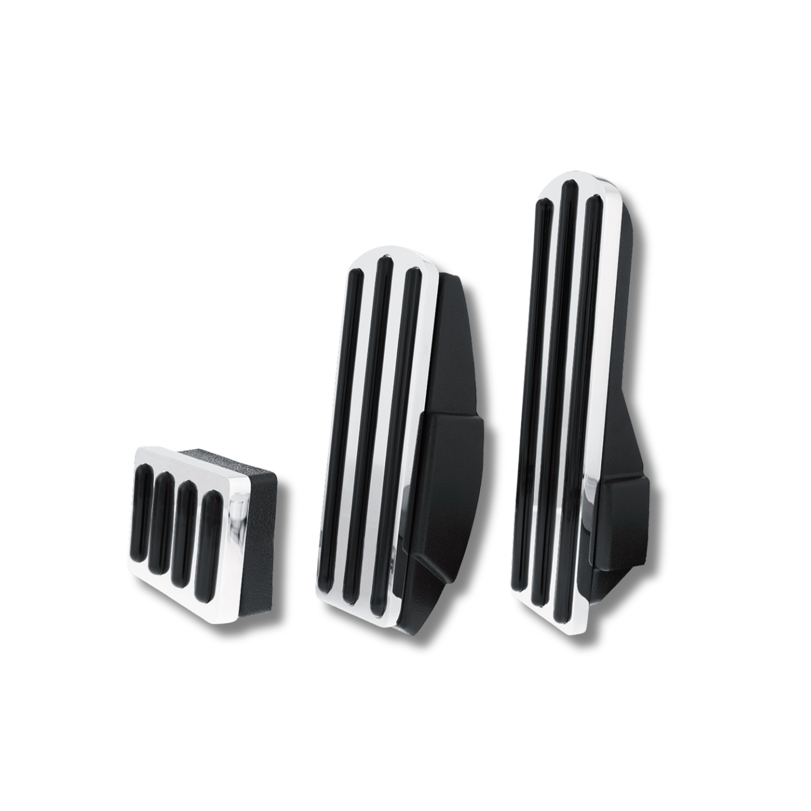 Kenworth Billet Aluminum Pedal Set | Black Rubber Inserts | United Pacific