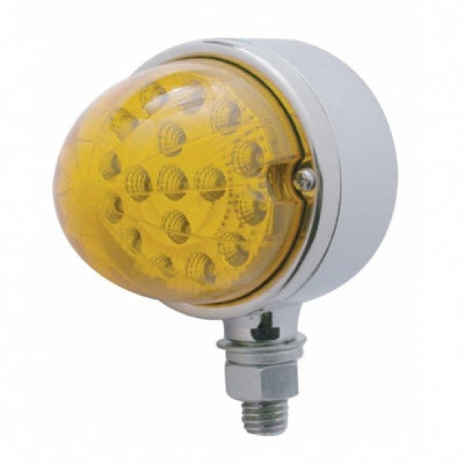 Single Face Watermelon Pedestal Light | Amber LED Amber Lens | United Pacific
