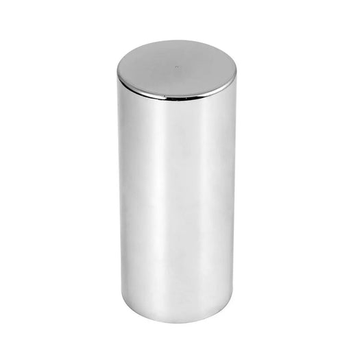 5 Inch Chrome Plastic Push-On Flat Top Cylinder Lug Nut Cover