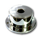 Chrome-Plated Billet Aluminum Front Oil Cap Cover Smooth Face Without Window