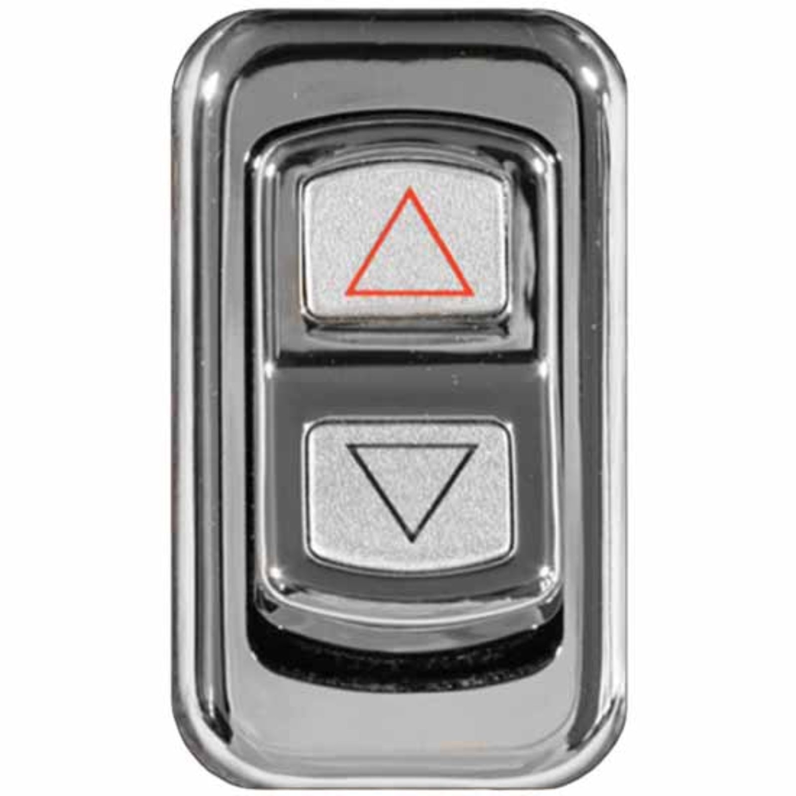 Chrome Actuator Button for Electric Rocker Switches | Engine Brake Arrows | Rockwood