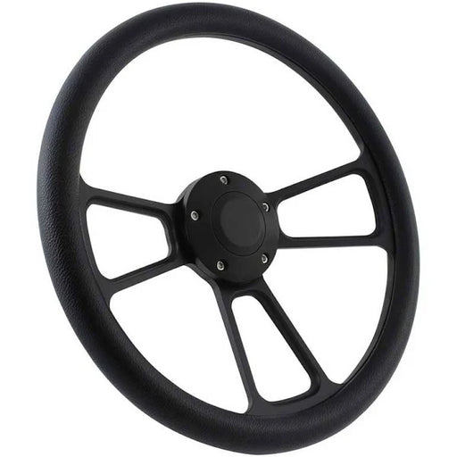 Forever Sharp - 14 Inch Powder Matte Black "Muscle" Steering Wheel