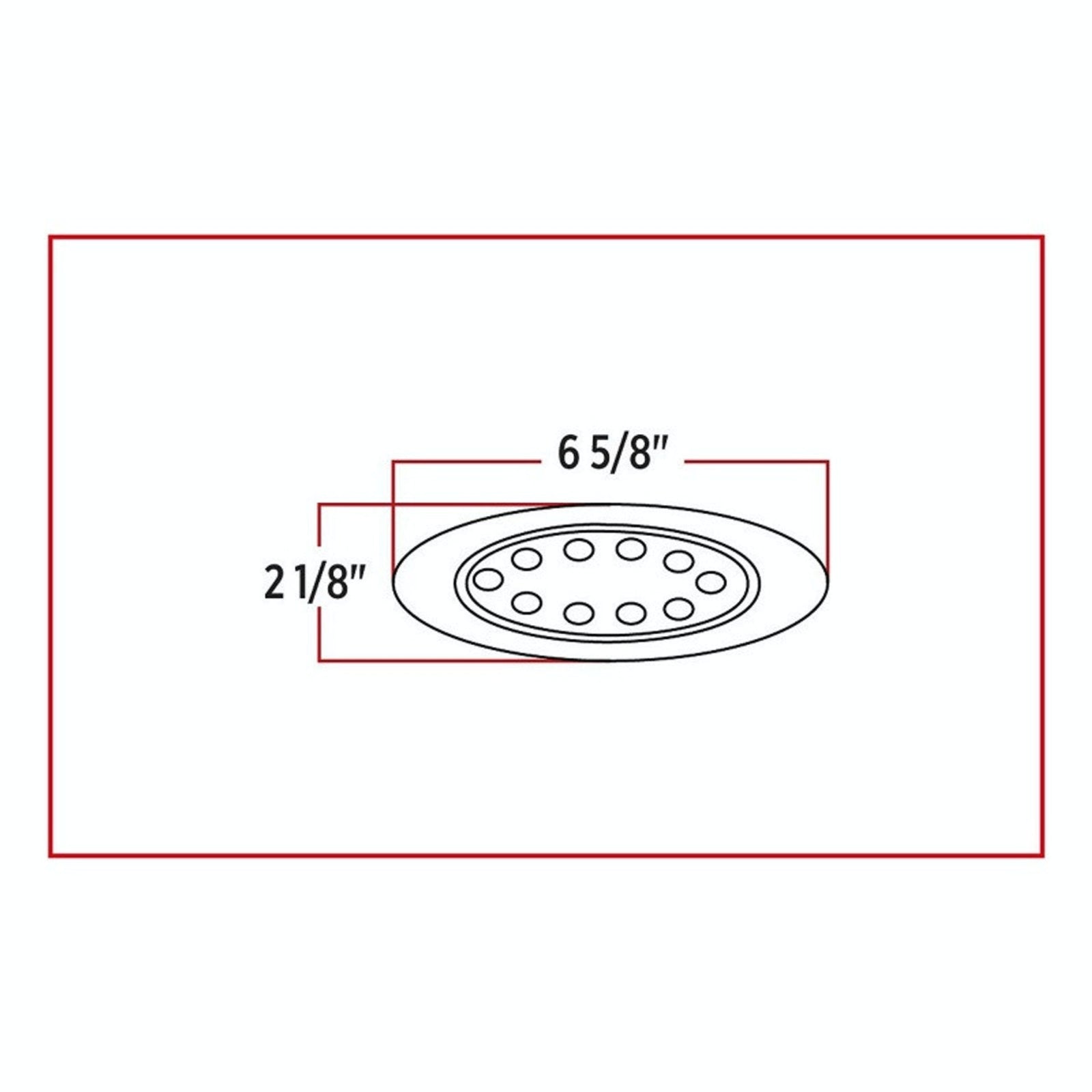 Red Marker to Pink Auxiliary LED Light | Generation 4 | 10 Diodes | Trux Accessories