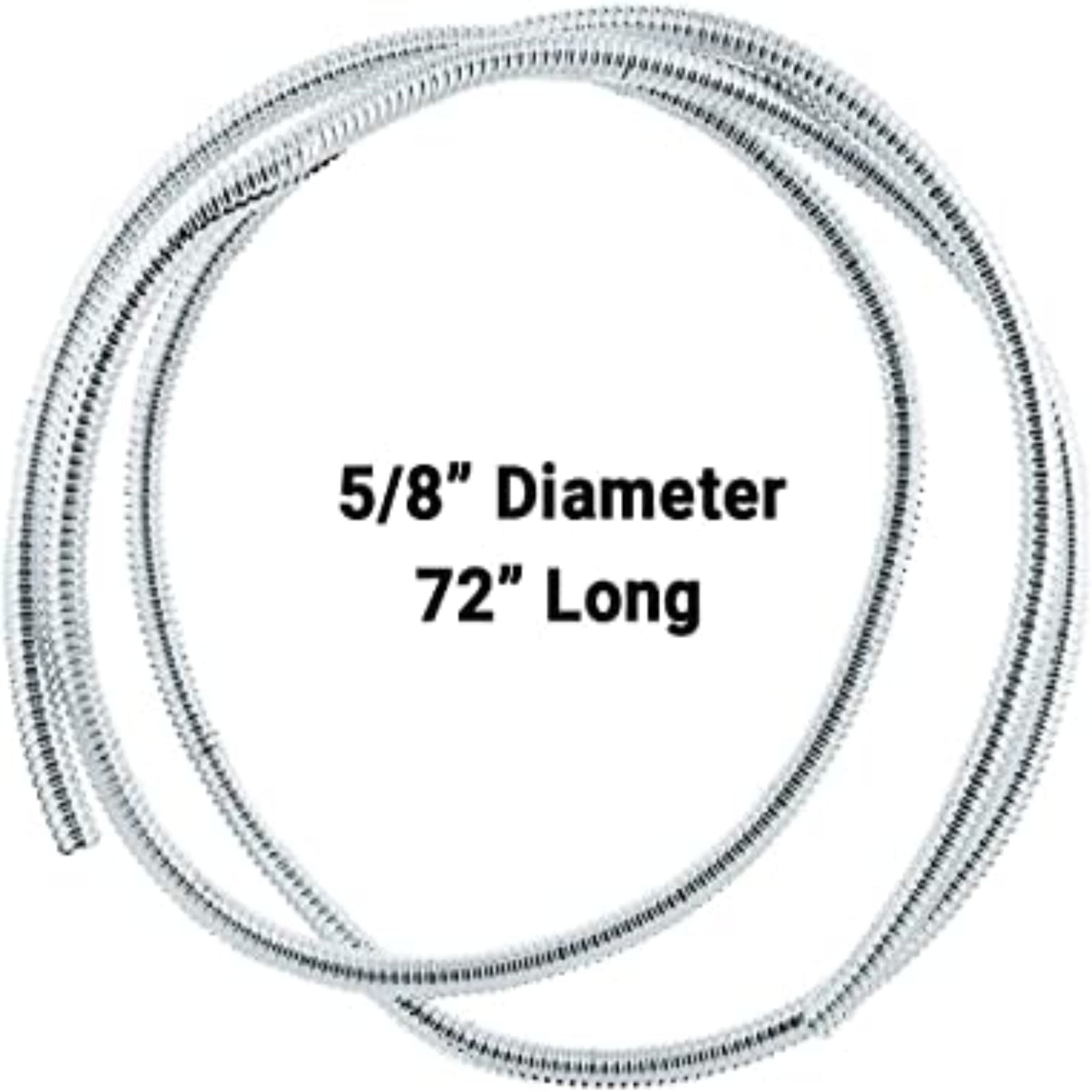 72 Inch Chrome Wire Loom | 5/8 Inch | United Pacific