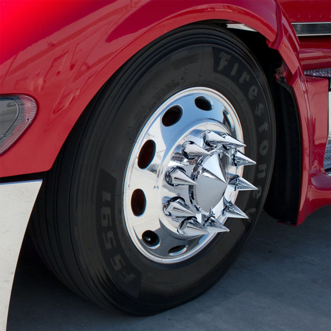 Semi Truck Lug Nut Covers: Enhance Your Truck's Style with Chrome & Spike Varieties