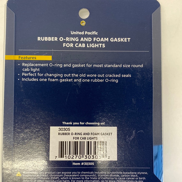 Rubber O-Ring and Foam Gasket