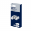 United Pacific-10 pack 15/16" x 1-3/16" Chrome Plastic Flat Top Nut Covers - Push-On