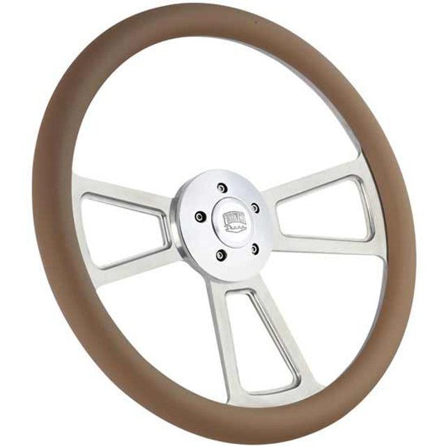 Forever Sharp - 18” Aluminum Billet "Muscle" with Vinyl Half Wrap (Horn Sold Separately)(Tan)