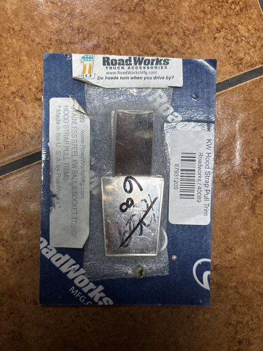 RoadWorks 40089 – Kenworth Hood Strap Pull Trim (Pair) – New Product, Packaging Worn / Discounted - The New Vernon Truck Wash