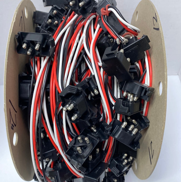 Continuous 3-Prong Right Angle Light Plug Wire Harness Roll - The New Vernon Truck Wash